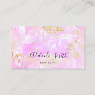 Carte De Visite texture opale rose