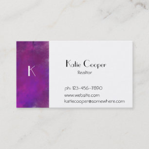 Carte De Visite Texture pourpre orageuse