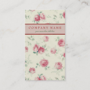 Carte De Visite Texture rose vintage de roses