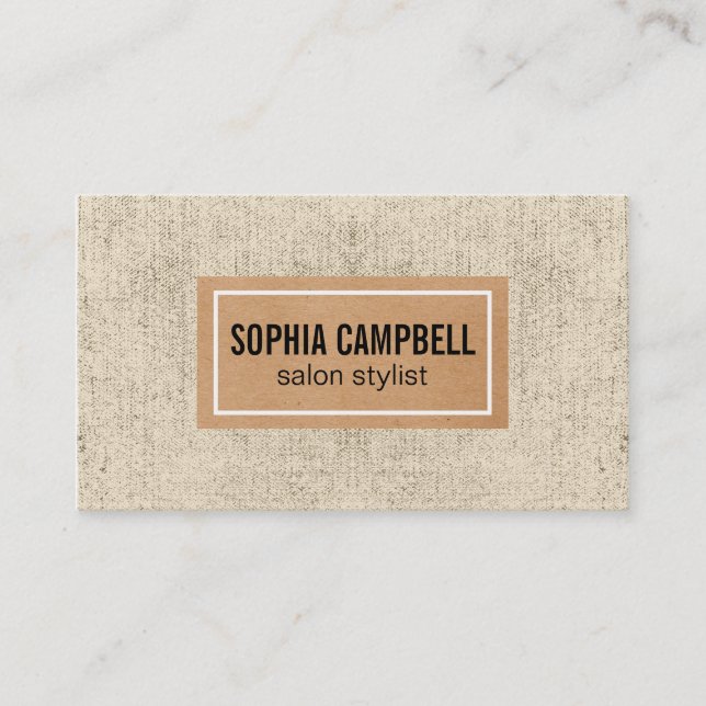 Carte De Visite Texture | Rustique (Devant)