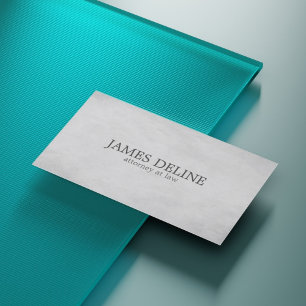 Carte De Visite Texture simple et élégante Grey Attorney at Law