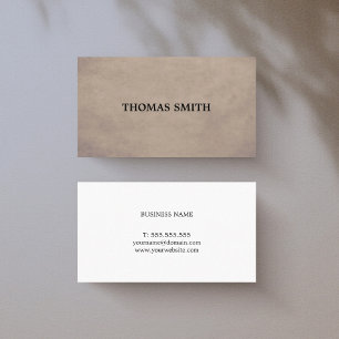 Carte De Visite Texture simple et élégante minimale Consultant Bro