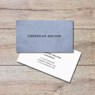 Carte De Visite Texture simple et professionnelle bleu clair