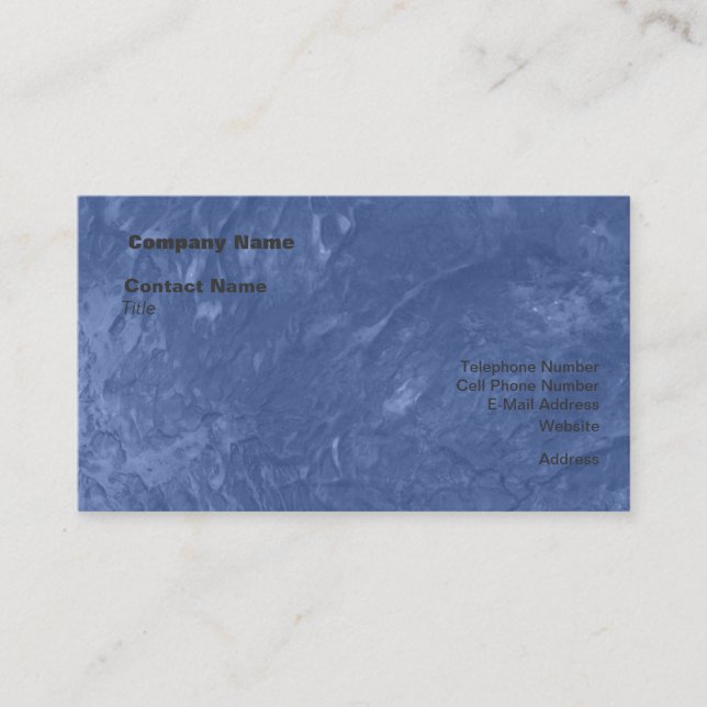 Carte De Visite Texture teintée (Devant)