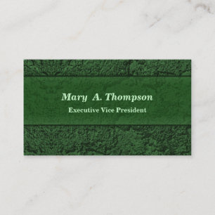 Carte De Visite Texture vert-foncé de stuc