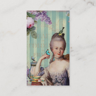 Carte De Visite Thé au Petit Trianon sur l'or