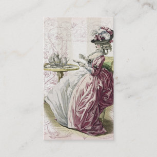 Carte De Visite Thé d'après-midi, sur or,