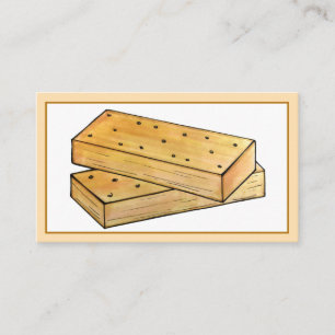 Carte De Visite Thé de Pain Raccourci écossais Biscuits Boulangeri