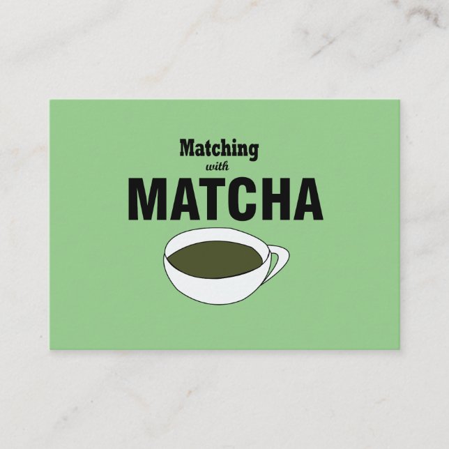 Carte De Visite Thé vert Matcha (Devant)