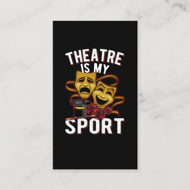 Carte De Visite Théâtre Amour dramatique Acteurs théâtraux (Devant)