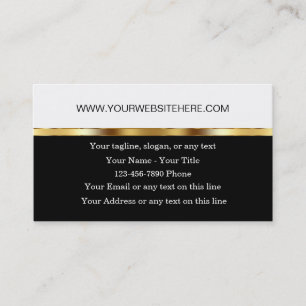 Carte De Visite Thème chic d'affaires de site Web