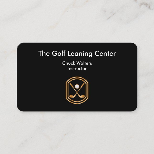 Carte De Visite Thème chic de golf (Devant)
