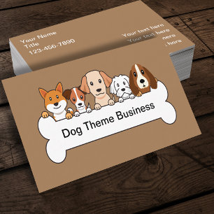 Carte De Visite Thème Chien de service pour animaux domestiques