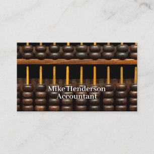 Carte De Visite Thème de comptable Abacus