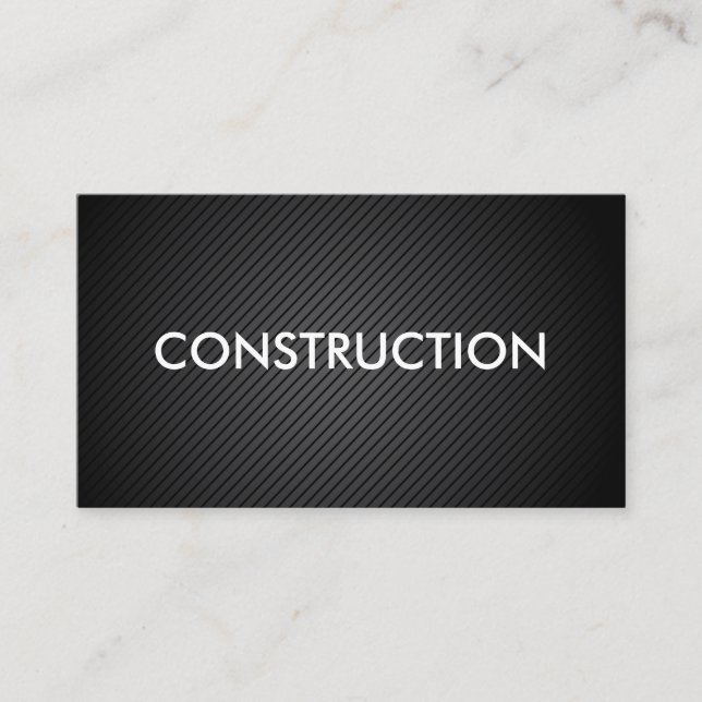Carte De Visite Thème de construction (Devant)