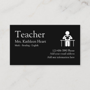 Carte De Visite Thème de cours particuliers de professeur