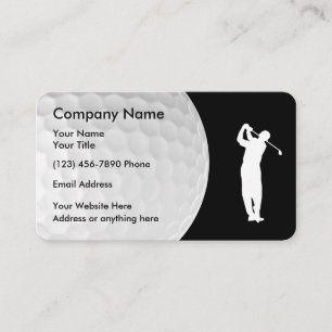 Carte De Visite Thème de golf Design moderne