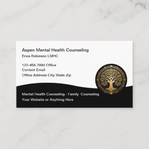 Carte De Visite Thème de l'arbre de vie pour un counseling de sant
