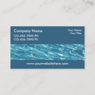 Carte De Visite Thème de piscine