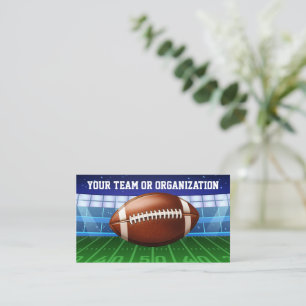 Carte De Visite Thème de stade d'entraîneur d'équipe de football