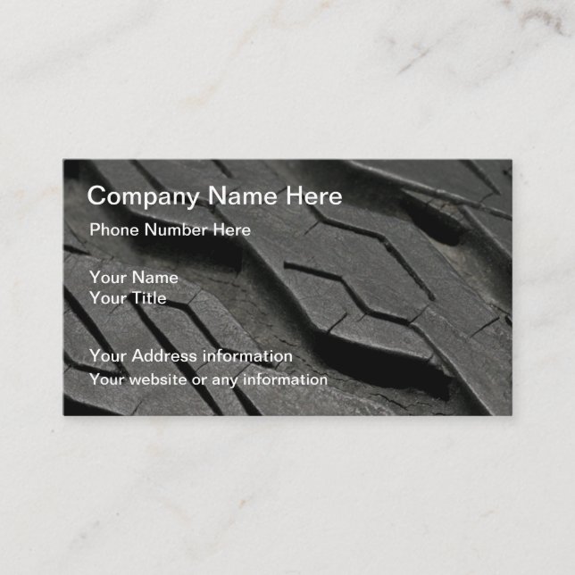 Carte De Visite Thème des véhicules à moteur d'arrière - plan de (Devant)
