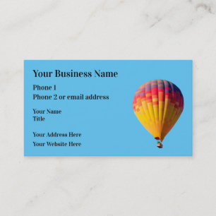 Carte De Visite Thème du ballon à air chaud 