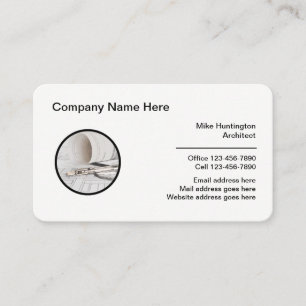 Carte De Visite Thème du logo de l'architecte 