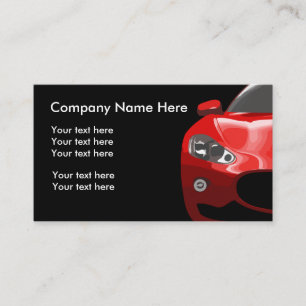Carte De Visite Thème frais d'Automtive