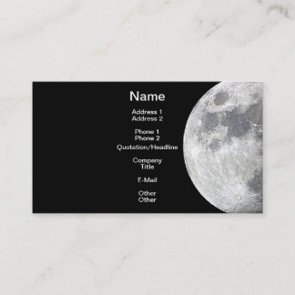 Carte De Visite Thème lunaire de LUNE