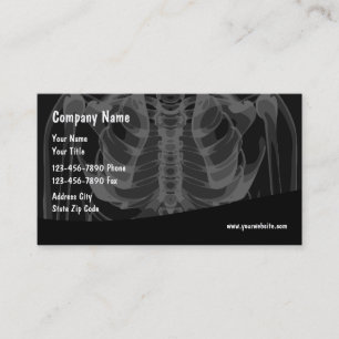 Carte De Visite Thème Médicale de radiologie