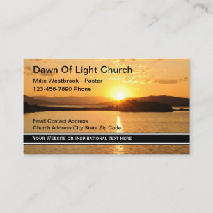 Carte De Visite Thème Pittoresque de l'Église inspirante