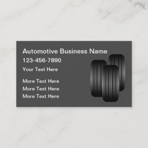 Carte De Visite Thème Pneumatiques pour services automobiles