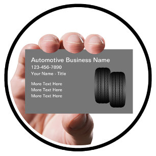 Carte De Visite Thème Pneumatiques pour services automobiles