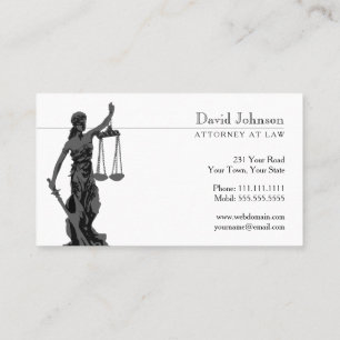 Carte De Visite Thème   Scales de justice