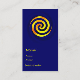 Carte De Visite Thème Spiral