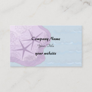 Carte De Visite Thème Starfish and Beach