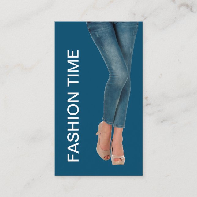 Carte De Visite Thème tendance de la mode (Devant)