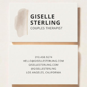Carte De Visite Thérapeute de couple Beige Neutre