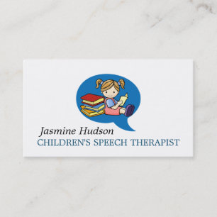 Carte De Visite Thérapeute de la parole des enfants Conseiller