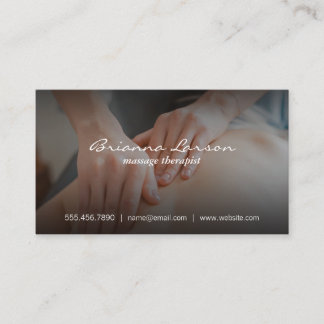 Carte De Visite Thérapeute de massage