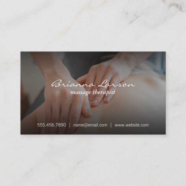 Carte De Visite Thérapeute de massage (Devant)