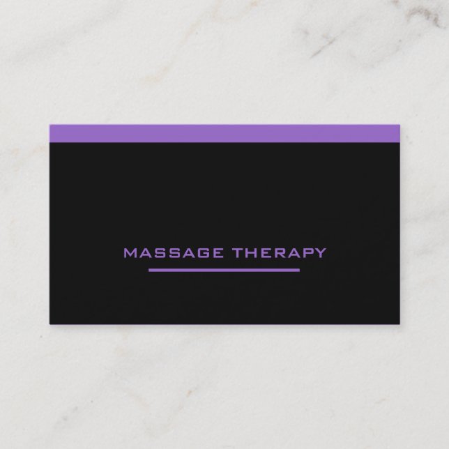 Carte De Visite Thérapeute de massage (Devant)