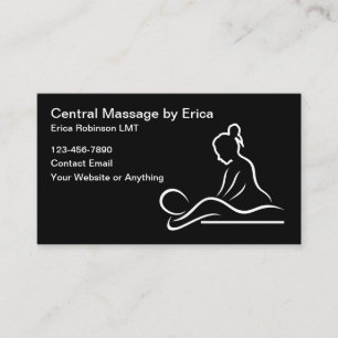 Carte De Visite Thérapeute de massage agréé unique