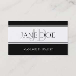 Carte De Visite Thérapeute de massage en bande sans fil