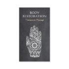 Thérapeute de massage Henna Lotus Tattoo main