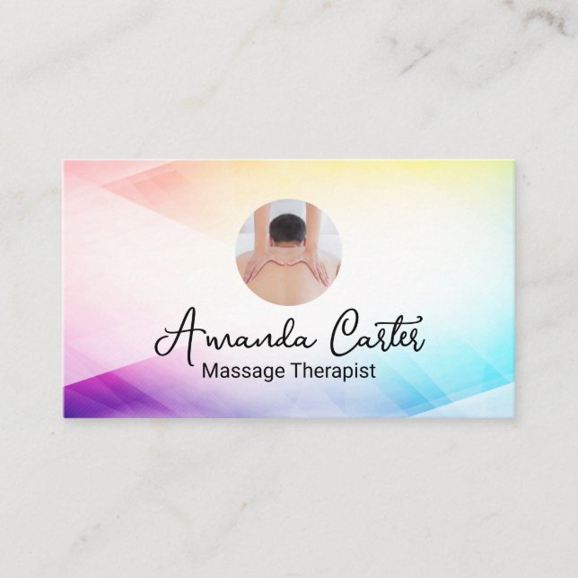 Carte De Visite Thérapeute de massage | Santé (Devant)