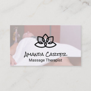Carte De Visite Thérapeute de massage   Spa