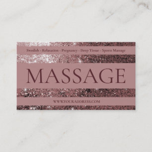 Carte De Visite Thérapeute de massage suédois Soins prénataux du c