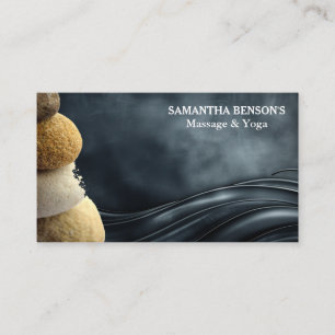 Carte De Visite Thérapeute de massage Zen Stones