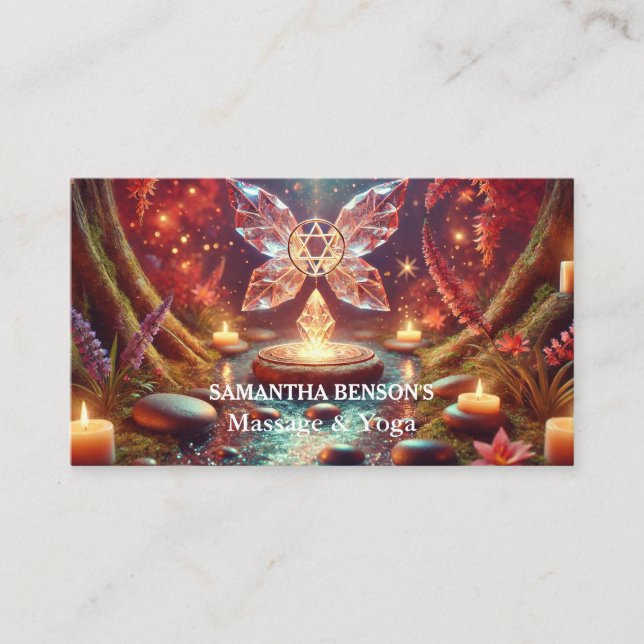 Carte De Visite Thérapeute de massage Zen Stones (Devant)